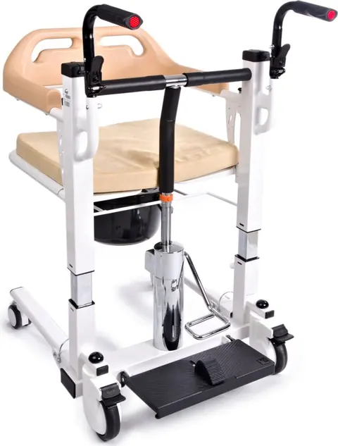Comfort Plus DM-160 Tuvaletli Tekerlekli Sandalye (MANUEL) Ayak Pedallı - 1