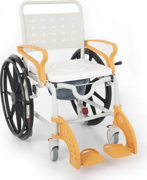 Comfort Plus DM-8088D Soft Turuncu Banyo ve Tuvalet Tekerlekli Sandalye - 1
