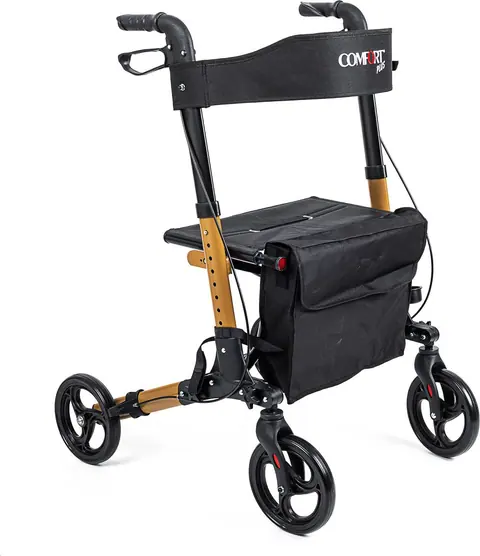 Comfort Plus DM-9102 Kahverengi Lüx Alüminyum Rolatör - 1