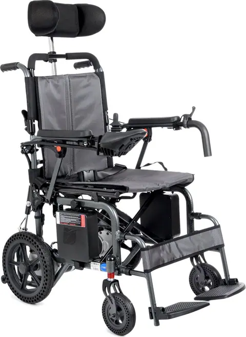 Comfort Plus DY01102 Portatif Lityum Pilli (Akülü) Tekerlekli Sandalye Baş Destekli, Sırt Yatar - 1