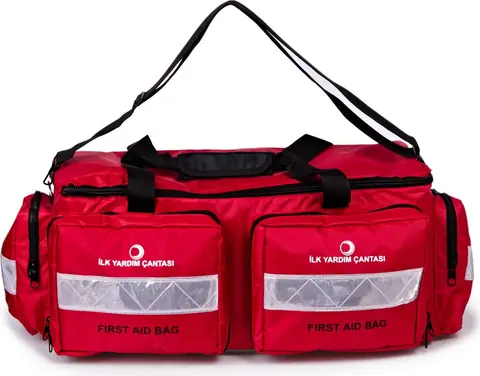 Comfort Plus İlk Yardım Çantası 2 Çepli Büyük Boy Kırmızı - 1