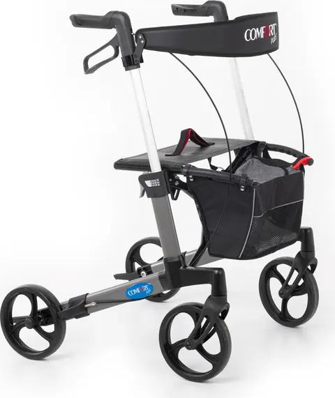 Comfort Plus Spırıt X3 Gri Alüminyum Lux Rolatör Yürüteç - 1