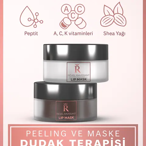 Dudak Peelingi ve Dudak Maskesi Seti (15 ml + 15 ml) - 1