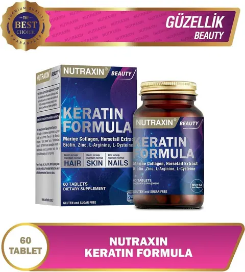 Nutraxin Beauty Keratin Formula 60 Tablet - 1