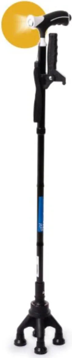 Comfort Plus KY922 4 Ayaklı Işıklı Katlanır Baston
