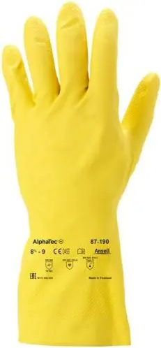 Ansell- ALPHATEC® 87-190 Kimyasal ve Sıvı Korumalı İş Eldiveni 1 Çift (10 Beden / XL) - 1