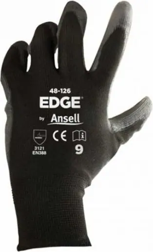 Ansell- EDGE® 48-126 Poliüretan Kaplı Hassas Montaj Eldiveni 1 Çift (9 Beden / L) - 1