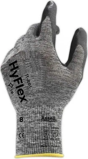 Ansell- HYFLEX® 11-801 Köpük Nitril Mekanik ve Çok Amaçlı Montaj Eldiveni 1 Çift (7 Beden / S) - 1