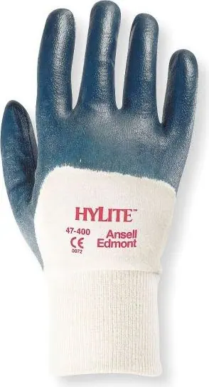 Ansell- HYLITE® 47-400 Nitril Kaplı Atık Toplama ve Montaj Eldiveni 1 Çift (7 Beden / S) - 1