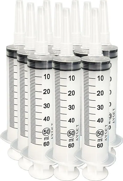 AYSET ENJEKTÖR Ayset Beslenme Enjektörü Çam Uçlu Şırınga 60ml 10 Adet - 1