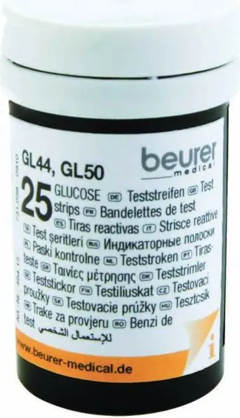 Beurer GL 44/50 Test Şeritleri