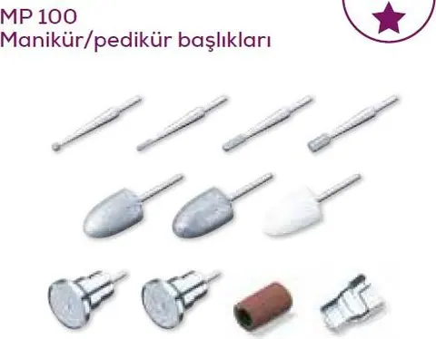 Beurer MP 100 Manikür/Pedikür Başlıkları