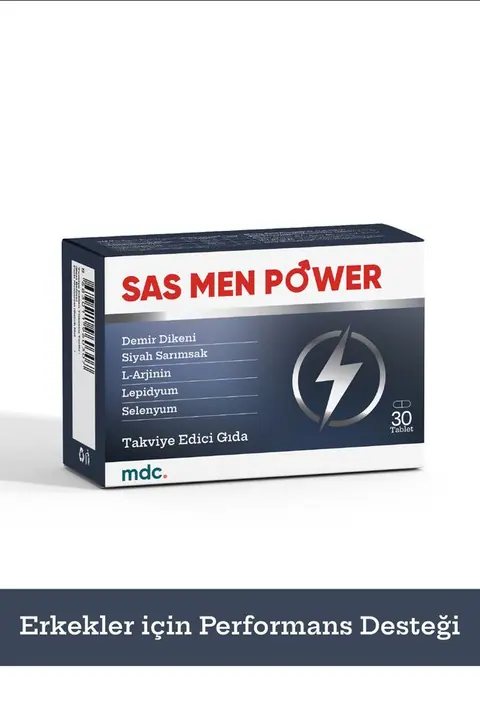 MDC Sas Men Power (TRİBULUS, SAS, L-ARJİNİN, LEPİDYUM) 30 Tablet (erkeklere Özel ) - 1