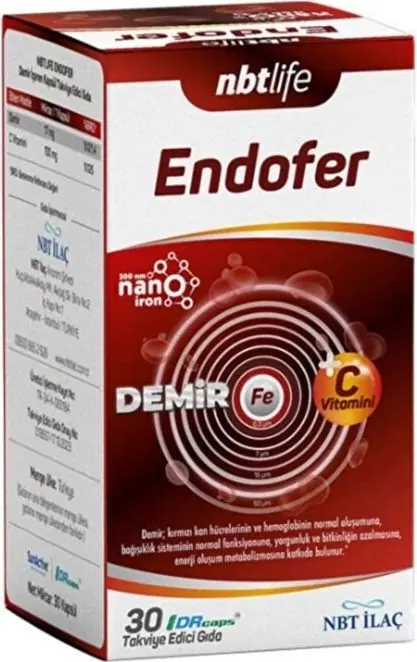 Nbt İlaç NBT Life Endofer 30 Kapsül