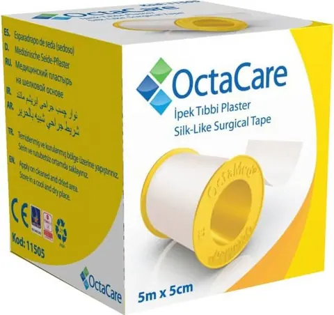 OctaCare Tıbbi İpek Plaster 5m x 5cm - 1