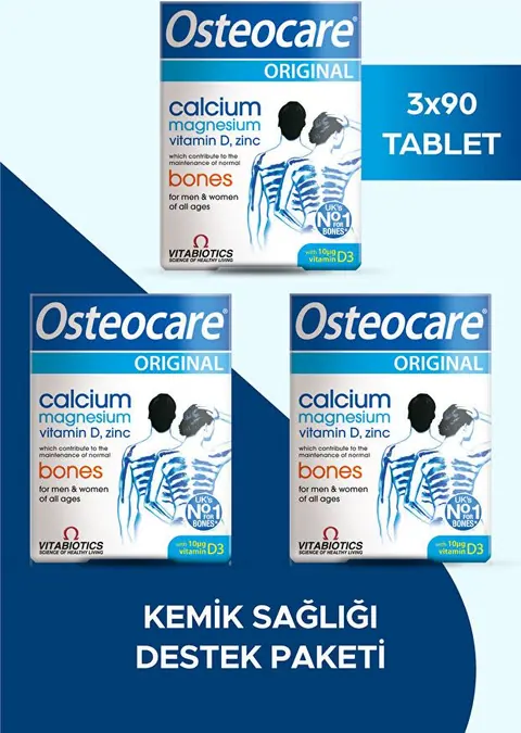 Osteocare Kemik Sağlığı Destek Paketi 3x90 Tablet