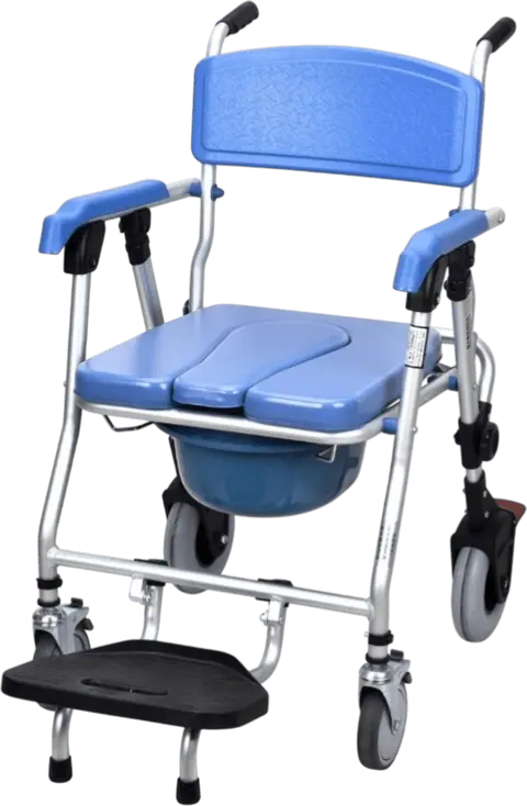 Poylin P611 Alüminyum Banyo Tuvalet Sandalyesi - 1