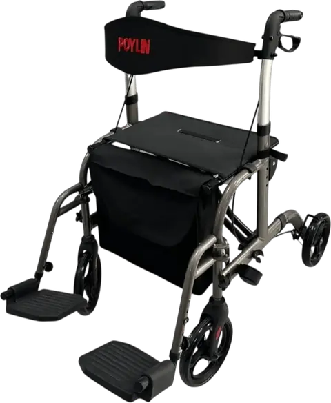 Poylin P777P Alüminyum Pedallı Lüks Rollatör - 1