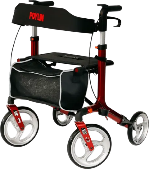 Poylin P888 Ultra Lüks Rolatör Kırmızı - 1