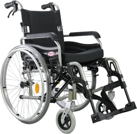 Poylin P957 Hafif Alüminyum Tekerlekli Sandalye - 1