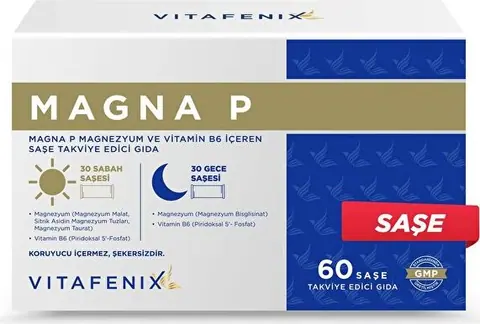 Vitafenix Magna P Magnezyum Vitamin B6 60 Saşe - 1