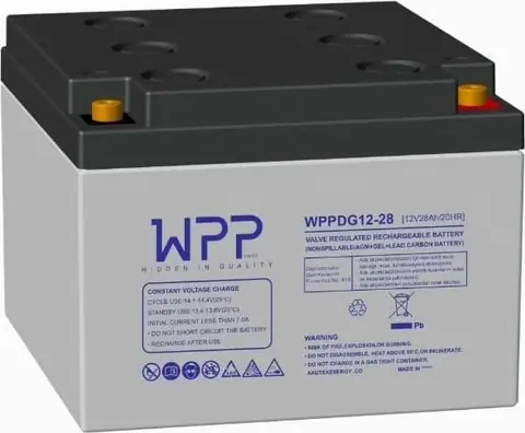 WPP 12V 28AH Jel Akü