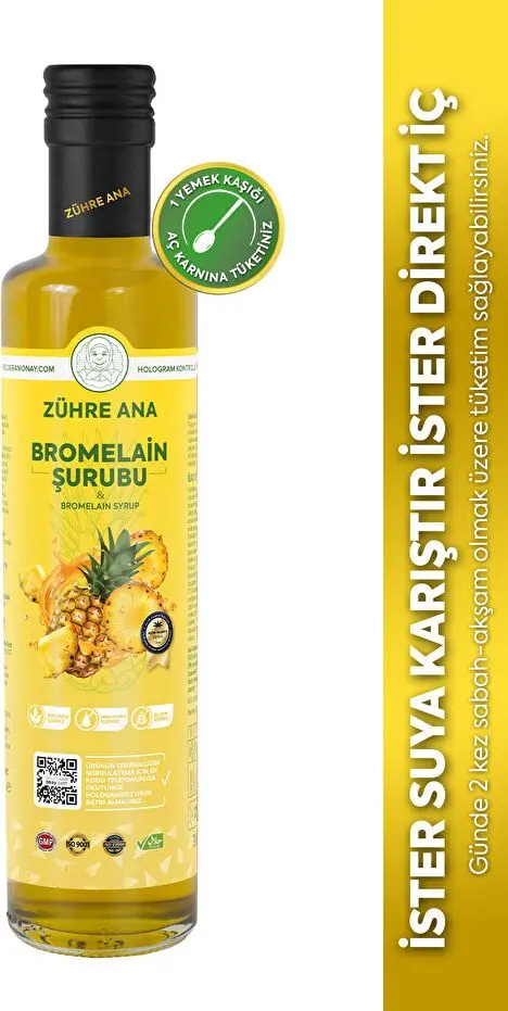 Zühre Ana Bromelain Ananas İçeren Detox Şurubu - 1
