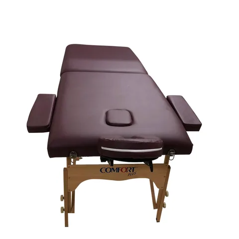 Comfort Plus Ahşap Masaj Masası İthal 201-Bordo 2