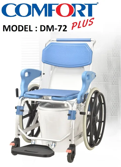 Dm-72 Banyo Ve Tuvalet Özellikli Tekerlekli Sandalye Kutusu Açılmamış Sıfır Comfort Plus 6