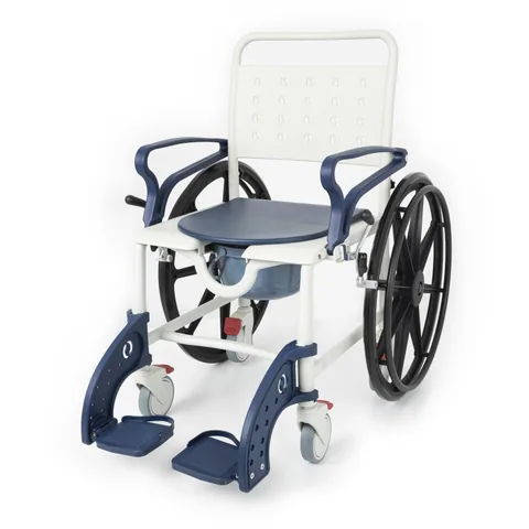 Comfort Plus DM-8088B Banyo ve Tuvalet Sandalyesi (Lacivert) (6 Tekerlekli) 2