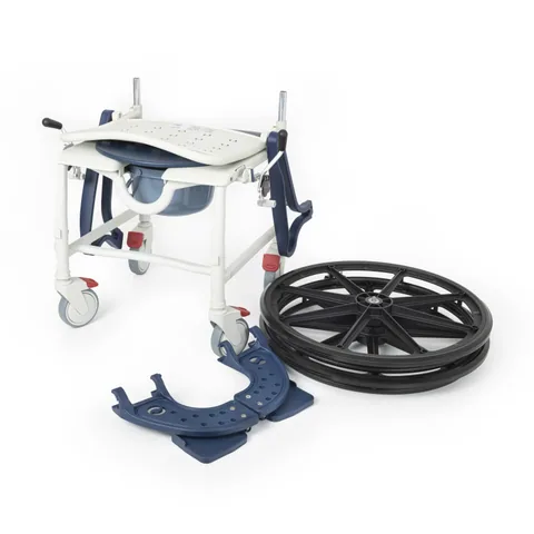 Comfort Plus DM-8088B Banyo ve Tuvalet Sandalyesi (Lacivert) (6 Tekerlekli) 8