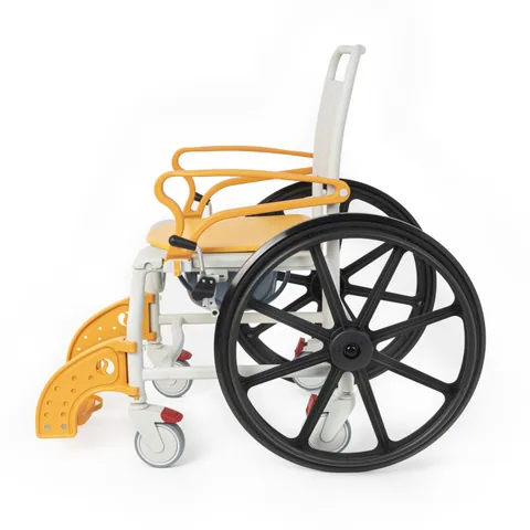 Comfort Plus DM-8088B Banyo ve Tuvalet Sandalyesi (Turuncu) (6 Tekerlekli) 4