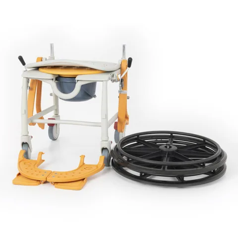 Comfort Plus DM-8088B Banyo ve Tuvalet Sandalyesi (Turuncu) (6 Tekerlekli) 8