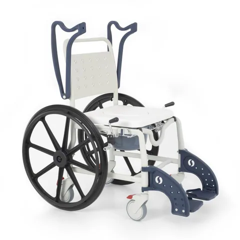 Comfort Plus DM-8088D Soft Lacivert Banyo ve Tuvalet Tekerlekli Sandalye 6