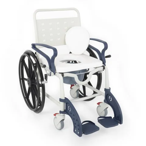 Comfort Plus DM-8088D Soft Lacivert Banyo ve Tuvalet Tekerlekli Sandalye 7