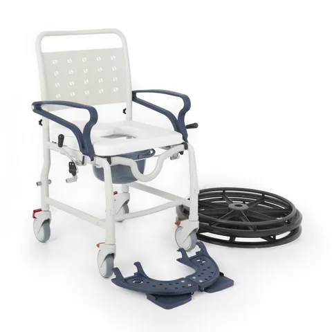 Comfort Plus DM-8088D Soft Lacivert Banyo ve Tuvalet Tekerlekli Sandalye 8