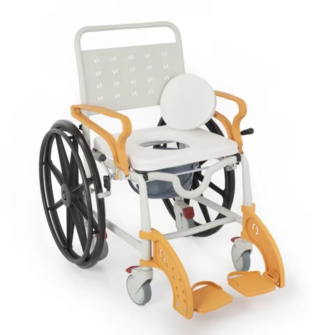 Comfort Plus DM-8088D Soft Turuncu Banyo ve Tuvalet Tekerlekli Sandalye 5
