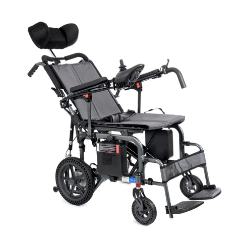 Comfort Plus DY01102 Portatif Lityum Pilli (Akülü) Tekerlekli Sandalye Baş Destekli, Sırt Yatar 5