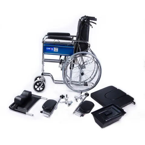 Comfort Plus DY02608GC Sırtı Yatar Ayak Kalkar Tuvalet Özellikli Tekerlekli Sandalye 7