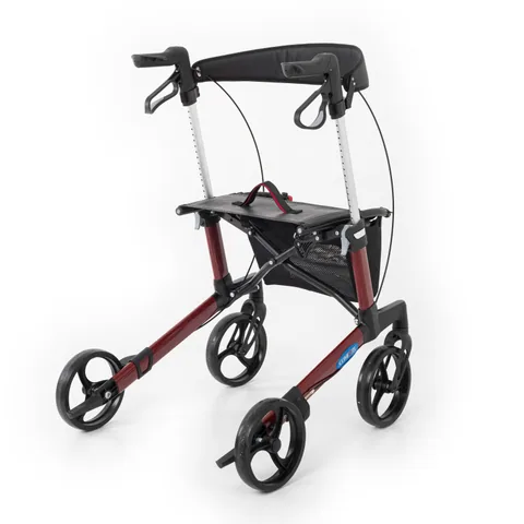 Comfort Plus Spırıt X3 Bordo Alüminyum Lux Rolatör Yürüteç 2