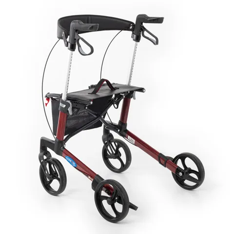Comfort Plus Spırıt X3 Bordo Alüminyum Lux Rolatör Yürüteç 5