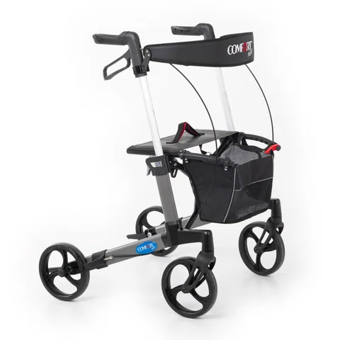 Comfort Plus Spırıt X3 Gri Alüminyum Lux Rolatör Yürüteç