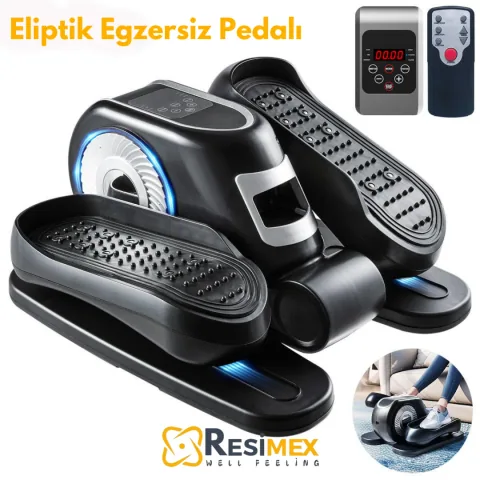 Taşınabilir Elektrikli Egzersiz Bacak Pedalı Egzersiz Cihazı Uzaktan Kumandalı LCD 2