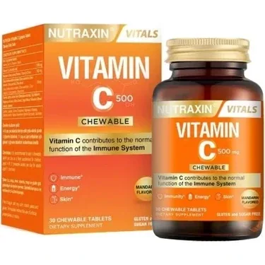 Nutraxin Vitamin C 500 mg 30 Çiğneme Tablet