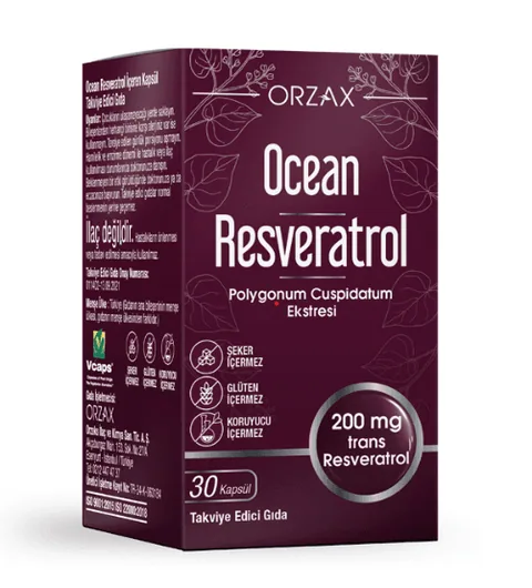 Orzax Ocean Resveratrol Güçlü Antioksidan Desteği 30 Kapsül