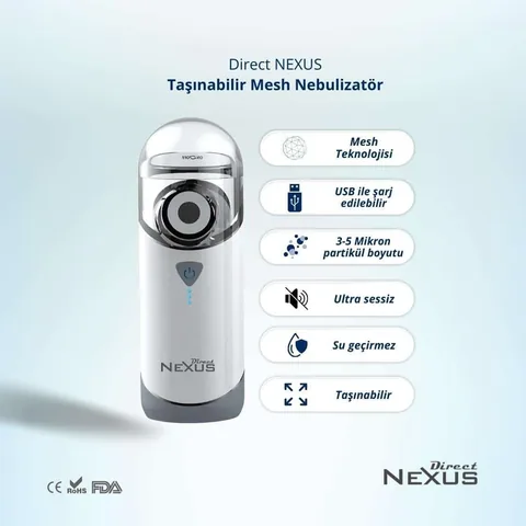 Direct Nexus Taşınabilir Mesh Nebulizatör 2
