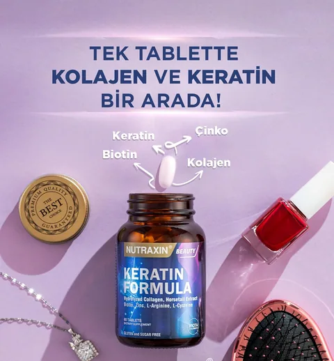 Nutraxin Beauty Keratin Formula 60 Tablet 3
