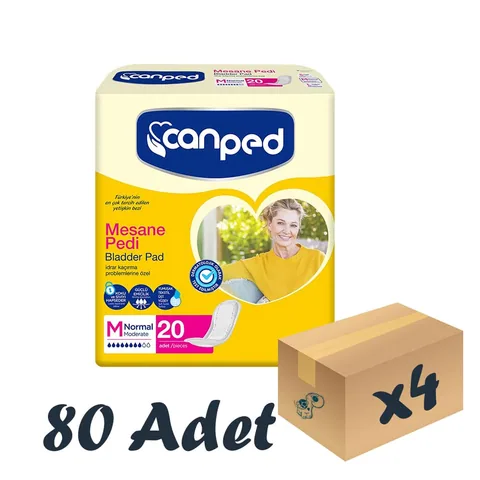 Canped Kadın Mesane Pedi Medium 20'li 4 Paket 80 Adet