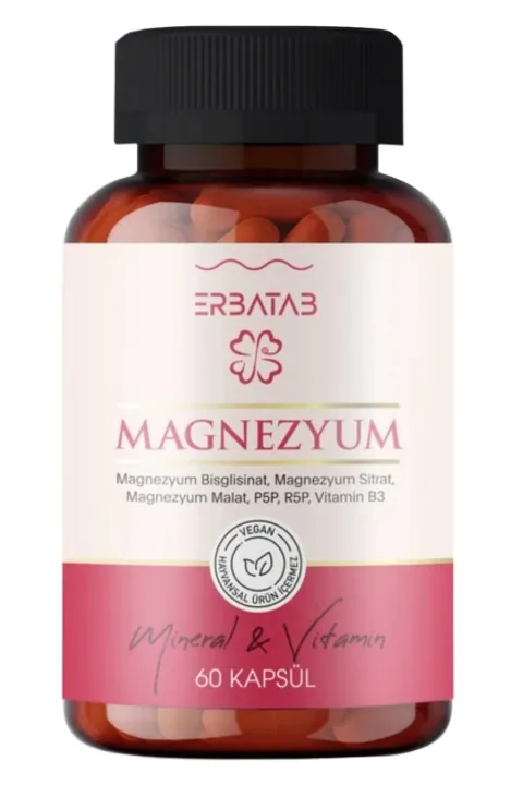 Erbatab Magnezyum 3'lü Form 60 Kapsül 5