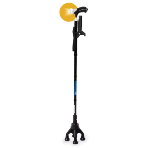 Comfort Plus KY922 4 Ayaklı Işıklı Katlanır Baston